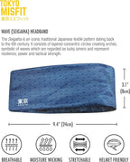 Tokyo Misfit - Japanese Headbands for Men & Women, Sweat Band, Workout, Yoga, Fashion, Running, Sports, Basketball, Bandana