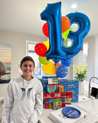 Navy Blue 13 Balloon - Image 3
