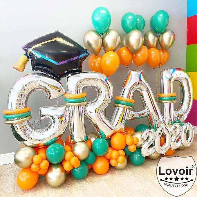 Lovoir 40 Inch Large Silver Letter O Balloons Big Size Jumbo Mylar Foil Helium - Image 3