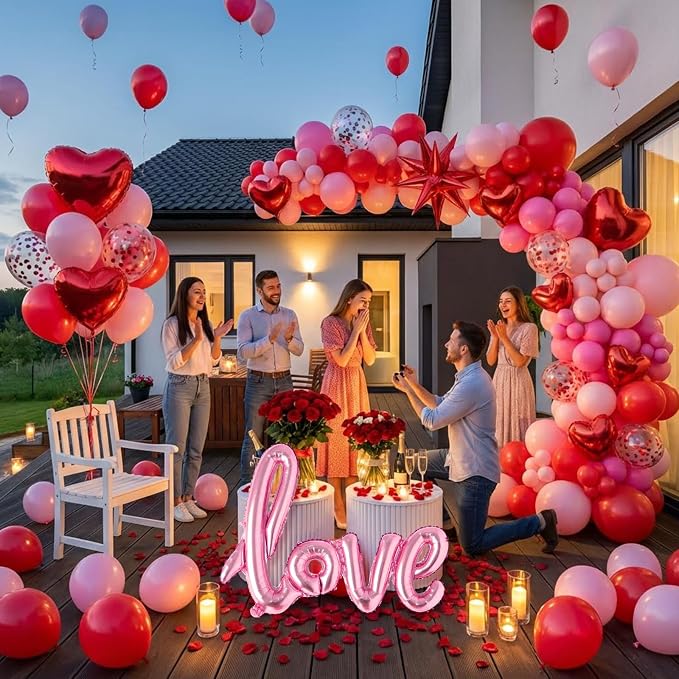 Valentines Day Balloon Garland Arch Kit - Image 5
