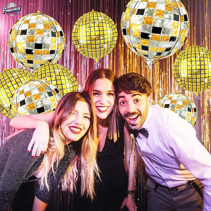 6pcs 22 Inch Multicolor Disco Ball Balloons - Image 5