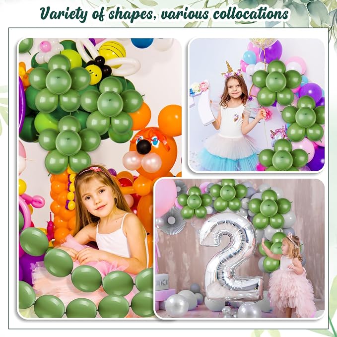 100 Pcs Link Balloon Quick Linking Latex Connected Balloons Linkable - Image 7