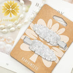 2PCS Rhinestone Hair Clips,Snap Hair Accessories,Decorative Hair Clips,Rhinestone Barrettes For Women Girls(SET22)