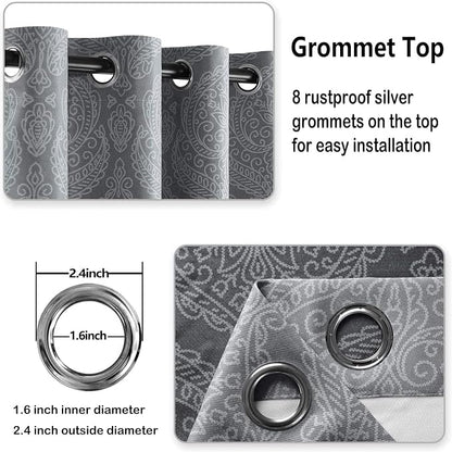 DWCN Ombre Blackout Curtains for Bedroom - Image 5