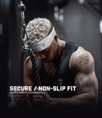 Gymreapers Workout Headbands for Men & Women-Comfortable Sweat Absorbing Band to Keep Hair Back During Running Sports Gym Cycling and Outdoor Activities