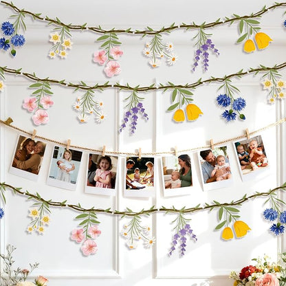 JIAYIQI 4PCS Wildflower Party Decorations - Image 7