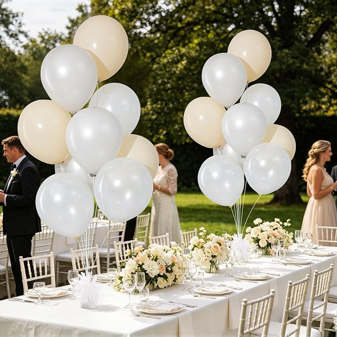 White Balloon Weights Pack of 6 - Image 5