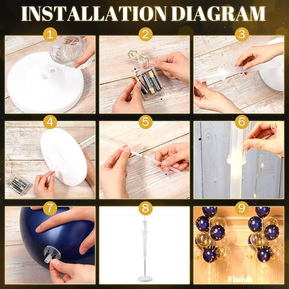 2 Set Floor Balloon Column Stand Kit - Image 2