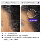 Lemoda Body Wave 13x6 Full Lace Frontal Virgin Human Hair Wigs 210% Density Body Wave Top 15A 13x6 HD Transparent Lace Front Wig Pre-Bleached Knots Invisible Lace Tiny Knots 32Inch