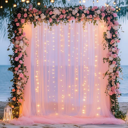 Fomcet Tulle Backdrop Curtains - Image 6