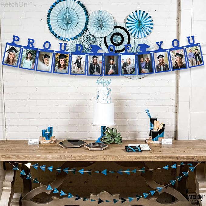 KatchOn Blue Graduation Photo Banner 2026 10 Feet | Proud of You Banner - Image 8