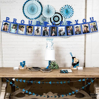 KatchOn Blue Graduation Photo Banner 2026 10 Feet | Proud of You Banner - Image 8