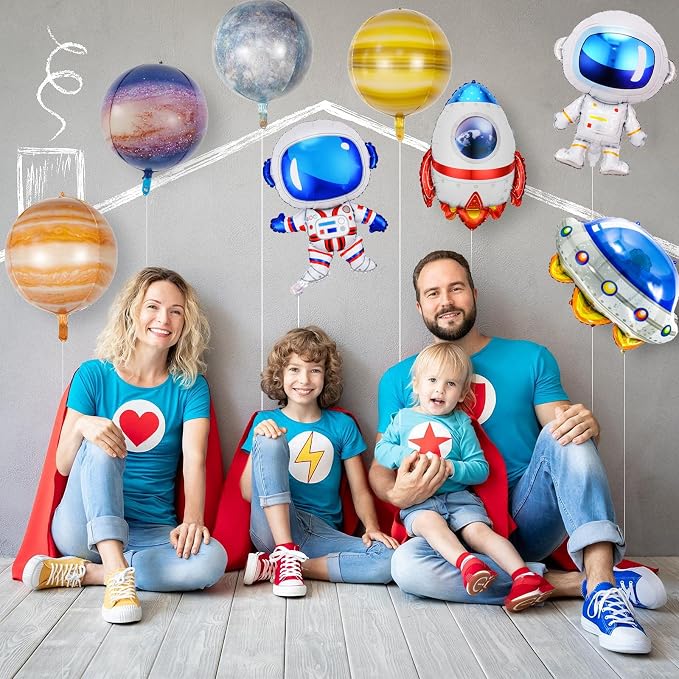 16 Pieces Galaxy Space Balloons - Image 4