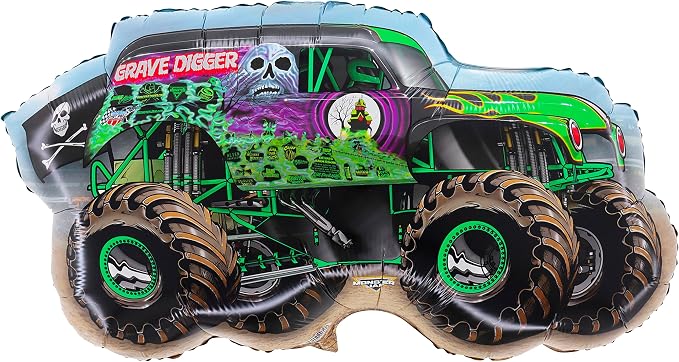 Toyland® 86cm Monster Jam " Grave Digger " Foil Balloon by MonsterJamSuperstore
