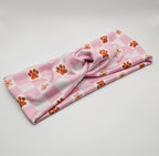 Soft Stretchy Headband, 3-in-1 Versatile Twist Style, One-Piece (Hippie Checkered Paws, Adult)