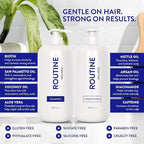 Routine Wellness 1 Liter Anti-Thinning Volumizing Shampoo and Conditioner Set for Thinning Hair & Hair Loss - Grow Your Confidence with Biotin & DHT Blockers - 1 Liter Lavender & Cedar Set