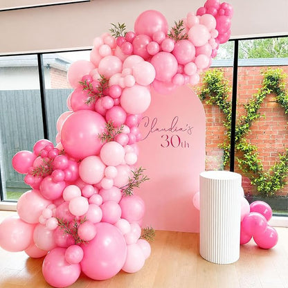 Hot Pink Balloons Arch Kit for Princess Birthday Decorations | Hot Pink - Image 3