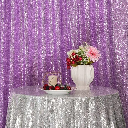 Eternal Beauty Lavender 3mm Sequin Backdrop 8x10 Ft - Image 3