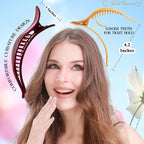 RC ROCHE 6 Pcs Duck Bill Alligator Hair Clips for Women Sectioning Flat Claw Long Thick Hair Inner Teeth Curved Styling Jaw Strong Secure Grip Salon, Large Classic Multicolor
