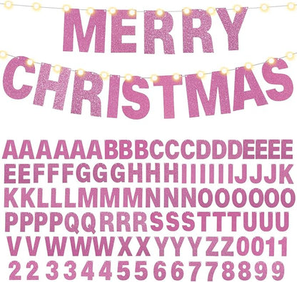 TaoBary 112 Pcs DIY Letter Kit Glitter Customizable Banner Letters Include 107 - Image 8