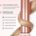 NuMe Classic Curling Wand, Blush | 1-Inch Tourmaline Ceramic Barrel with Far-Infrared Heat & Negative Ions for Frizz-Free, Long-Lasting Waves & Curls – Professional Hair Styling Tool for All Types