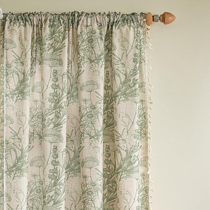 ENJOYBRIDAL Floral 96 Inch Curtains - Image 2