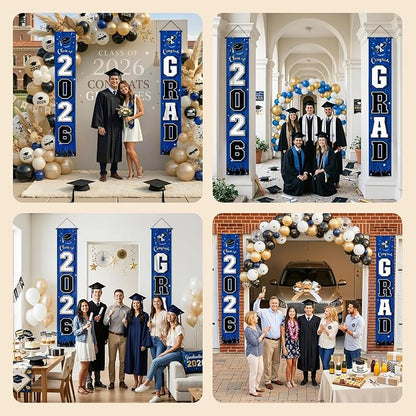 OLANRUN 2026 Graduation Decorations, Graduation Banner Blue Class of 2026 - Image 7