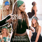 Wide Headbands for Women Knotted No Slip Head Bands Soft Turban Headband Hair Accessories Boho African Solid Color Head Wraps for Women Yoga Workout Pack of 6