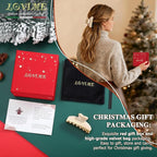 2026 Premium Durable Hair Claw Clip for Women, Original Italian Designed Strong Grip Hair Clips for Normal Fine Thin Hair, No Slip Jaw Clips with Gift Box for Christmas Birthday Girls, 3 Inch Beige