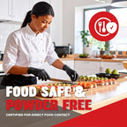 Black Synthetic Vinyl Exam Gloves Powder Free and Latex Free