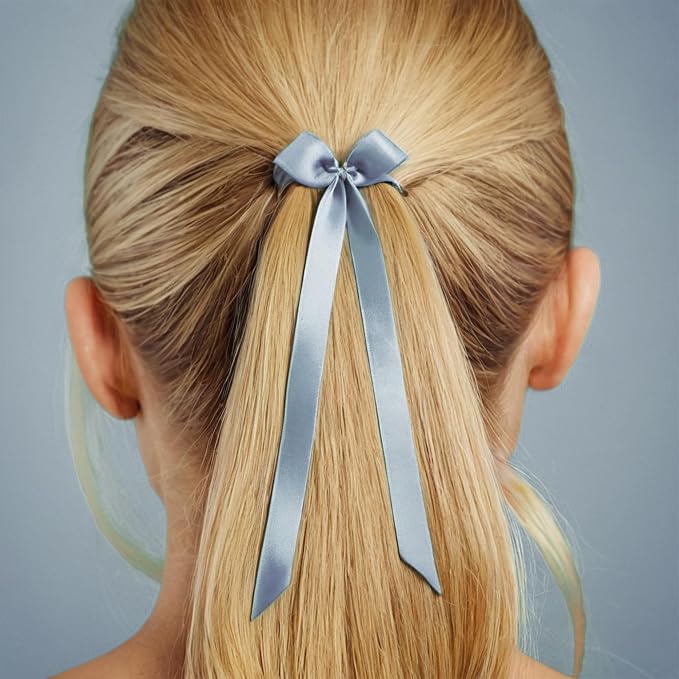 Light Blue Ribbon 1/4 Inches 36 Yards Satin Roll Perfect - Image 3
