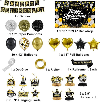 Retirement Party Decorations for Women Men - Image 2
