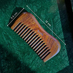 100% Natural Handmade Sandalwood Comb | Soft Wide Tooth Wooden Comb for Wet and Dry Hair | Eco-Friendly Anti-Static Wooden Massage Comb | Wooden Hair Detangler for Men and Women