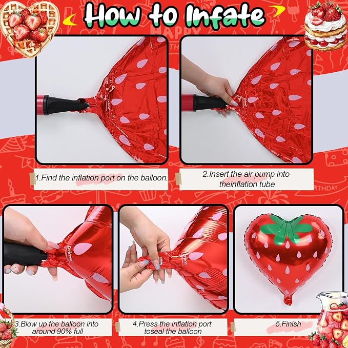 18 Inch Strawberry Foil Balloons - Image 8