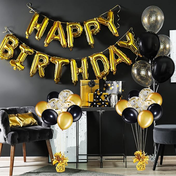 56 Pcs Balloon and Balloon Weights, 50 Pieces Balloons Decorative Birthday - Image 4