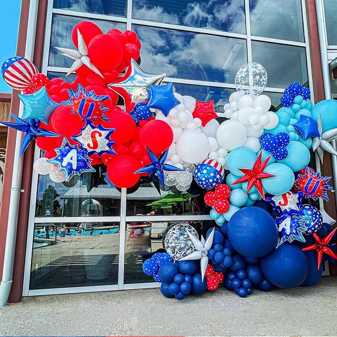 Red Blue White Balloons - Image 5