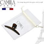 Camila Paris CP2371 French Hair Clip for Women, Narrow, Strong Hold Grip Double Teeth Girls Hair Claw Clips Jaw, Fashion Durable Styling Hair Accessories for Women, Made in France