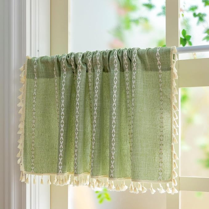 Sutuo Home Boho Short Valance Curtains - Image 3