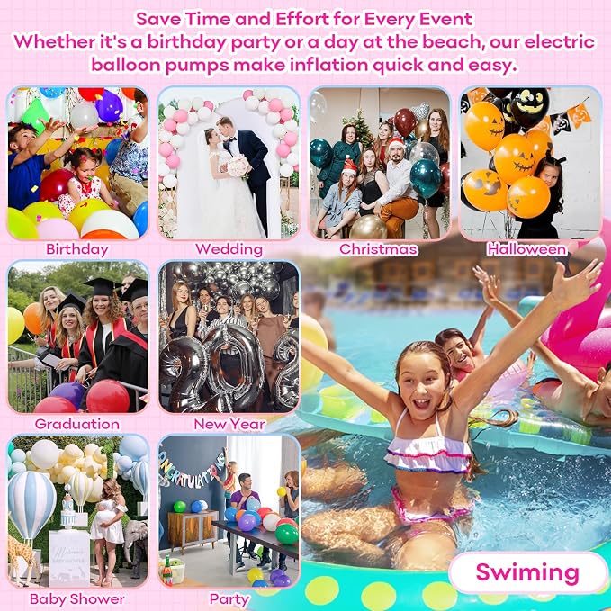 3-in-1 Electric Balloon Pump, Portable Electric Air Pump - Image 7