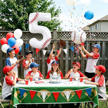 Jenaai Baseball Number 5 Balloons 40 Inch Baseball Theme Birthday Party - Image 4