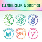 Punky Colour 3-in-1 Color Depositing Conditioner & Hair Cleanser - Greengarious, Semi Permanent Hair Color Conditioner, Sulfate-Free Hair-Dye, 8.5 fl oz.