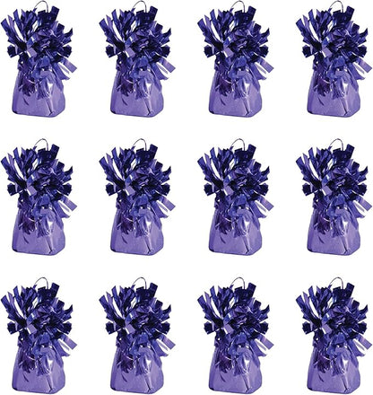 Beistle Metallic Wrapped Balloon Weight – 12 Pack, Lavender Purple Balloon by Beistle