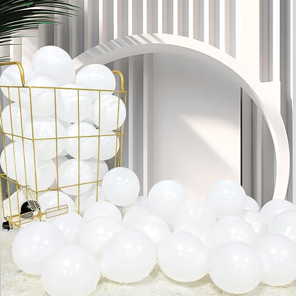 Firomi Small White Balloons 5inch 100 Pack Thicken Latex | Premium, Round after by Firomi