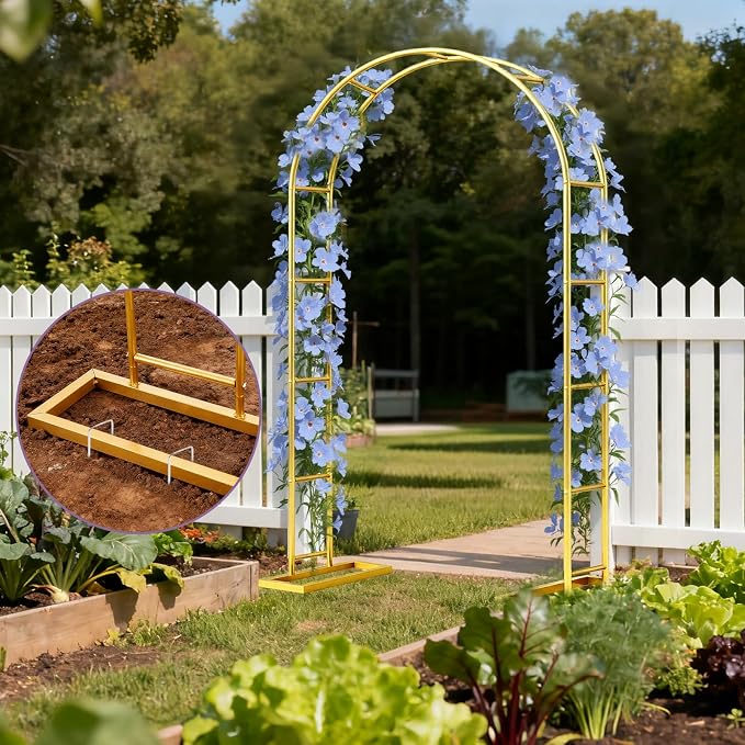 2 Pack Metal Wedding Arch Backdrop Stand - Image 7