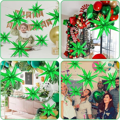 10 Pcs Star Balloons Explosion Balloons Foil Cone Balloon Magic - Image 6
