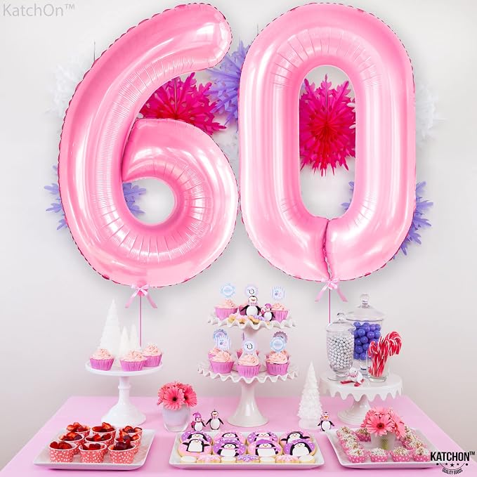 KatchOn Light Pink 0 Balloon 40 Inch | Pink Balloons, Zero Balloon, Light Pink - Image 8