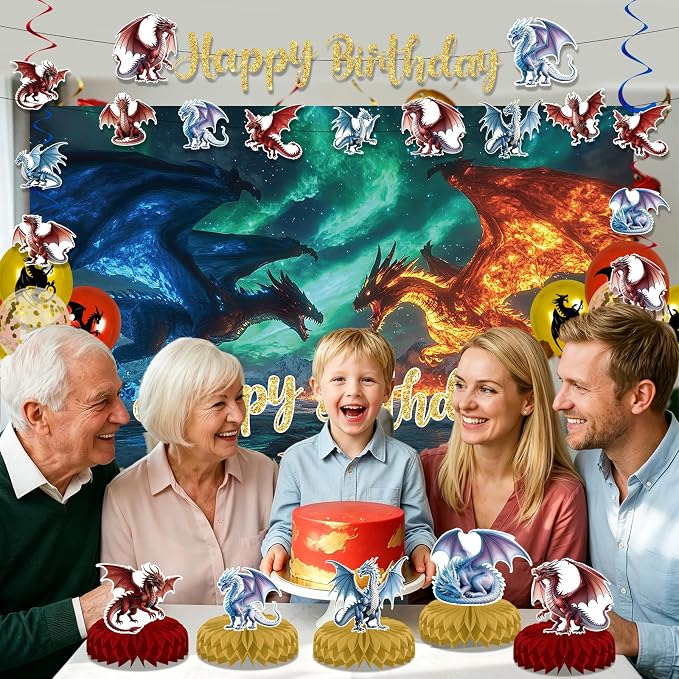 Dragon Birthday Party Decoration - Image 4