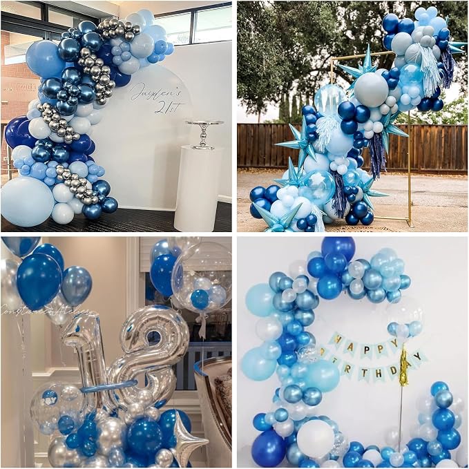 Blue Silver Balloons for Boys - Image 5