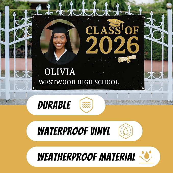 Custom Graduation Banner Class of 2026 - Image 4