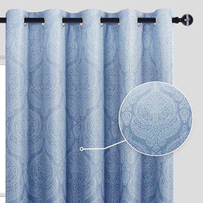 DWCN Ombre Blackout Curtains for Bedroom - Image 2